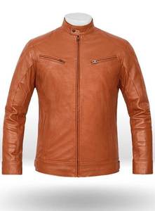 Chaqueta de Cuero Estilo Bomber para Invierno, Impermeable, Cortavientos, con Cuello Alto, Camuflaje Marrón Terreno, Informal, Unisex - Product Image 5