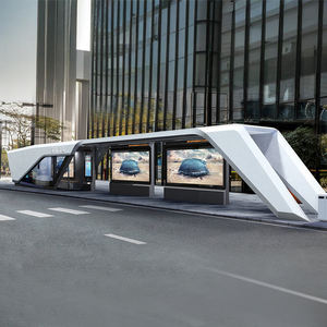 Paradas <span class=keywords><strong>de</strong></span> Autobús Inteligentes y Creativas con Paneles Solares <span class=keywords><strong>de</strong></span> Energía Solar Sostenible <span class=keywords><strong>de</strong></span> Acero Inoxidable Impermeable <span class=keywords><strong>de</strong></span> Alta Calidad con Pantalla LCD - Product Image 5