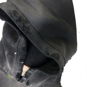 High Quality Unisex Winter Sweet Regular Fit Embroidered Pullover Hoodie 100% Cotton Eco-Friendly Fleece <b>Fabric</b> Sun Faded Acid - Product Image 3