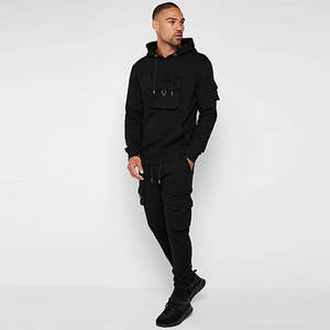 Conjunto Deportivo de Invierno Personalizado de Bajo Precio, 100% Algodón, Estilo Urbano para Hombre, Conjunto de Dos Piezas para Correr, Transpirable, Último Estilo - Product Image 1