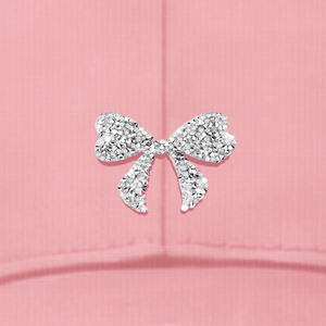 Gorra de béisbol de 5 paneles personalizada nueva moda al por mayor con lazo de diamantes de imitación y logotipo bordado para deportes al aire libre y ropa informal - Product Image 2