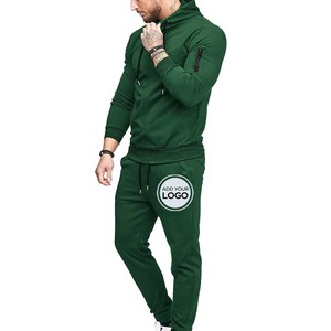 Sudadera con capucha para hombre chándal de pantalón venta al por mayor logotipo personalizado empalme ropa deportiva suelta dos piezas traje de jogging chándal de retazos para hombre - Product Image 3