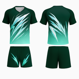 Ensemble d'uniformes de volley-ball personnalisés | Vêtements de sport respirants à séchage rapide | Kit d'entraînement d'équipe avec impression de logo personnalisée - Product Image 2