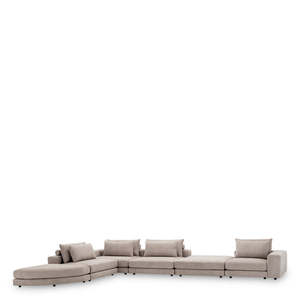 Nuoro Greige Lounge Club <b>Sofa</b> Durable Fabric <b>for</b> Comfort and Style - Product Image 2