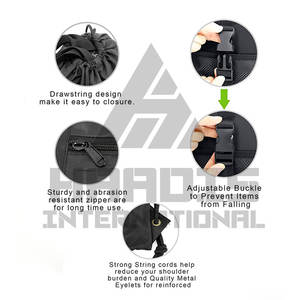 Bolsa de nailon con cordón impermeable para Gimnasio Deportivo, bolsa de almacenamiento con cordón al por mayor, bolsa de algodón personalizada con cordón - Product Image 3