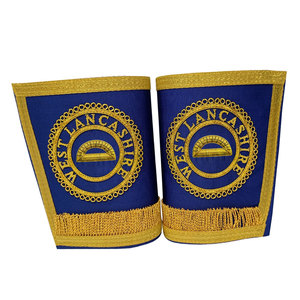 2025 Year Masonic Regalia with <b>Embroidered</b> Leather Cuff Badges and Patches Sew-On Type - Product Image 4