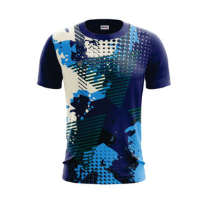 Chemise à manches courtes pour homme, décontractée, écologique, à séchage rapide, anti-froissement, respirante, col carré, impression numérique personnalisée, été - Product Image 1