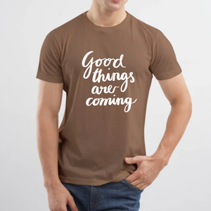 T-shirts décontractés unisexes en jersey 100 % coton, coupe classique, 180 grammes, logo frontal, respirant - Product Image 5