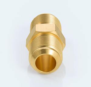 Unión de Latón BrassBlizz 3/4 X 3/4 (Paquete de 2) - Rosca 1-1/16-14, 45° °   Conector de Latón SAE, 1050 PSI para Refrigeración HVAC - Product Image 5