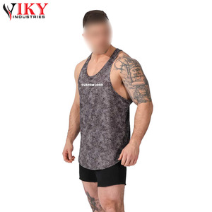 Débardeur de sport personnalisé avec logo par sublimation – Meilleur fournisseur de vêtements de fitness – Débardeur de musculation et d'entraînement pour hommes, très vendu - Product Image 4