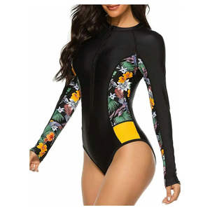 Combinaison de bain de plage pour femmes, sublimation, tricotée, spandex, polyester, extensible, sexy, une pièce, moulante - Product Image 2