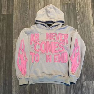 Sweat à capuche en coton épais 500gsm avec logo vierge et propre personnalisé pour hommes - Product Image 4