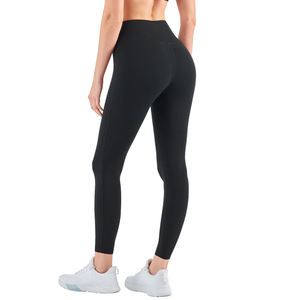 Anti-Rollin High Waist Yoga <b>Leggings</b> Women Breathable Gym Fitness Pants Tummy Control OEM Supply Adults - Product Image 3
