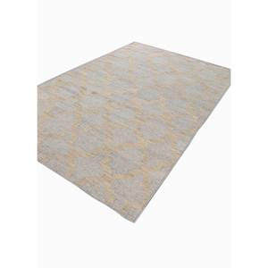 พรมขนสัตว์ทอแบบแบน Indusbar Ivory รุ่น Dwrm-138 ขนาด 9x12 ฟุต รูปทรงสี่เหลี่ยมผืนผ้า ลายทางสำหรับห้องโถง ใช้ในบ้าน ห้องนั่งเล่น - Product Image 2