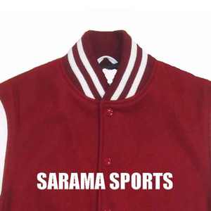 Chaqueta Universitaria Clásica de Lana con Cuello Alto y Logotipo Bordado Personalizado en la Parte Delantera - Chaqueta Universitaria de Invierno para Hombre - Product Image 2