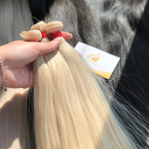 Extensiones de trama de piel Super doble de genio Invisible ruso 100% cabello Remy Virgen sin procesar Real sin procesar estilo recto atado a mano - Product Image 6