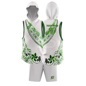 Sublimación personalizada Reversible 7-on-7 Conjunto de uniforme de fútbol Chaqueta con capucha Pantalones de talla grande Ajuste regular para ropa deportiva americana - Product Image 3