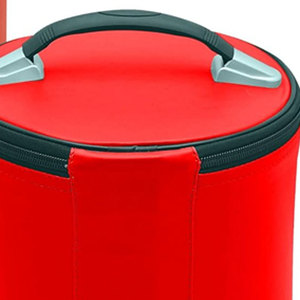 Maçonnique Shriner Fez chapeau/casquette étui en cuir rouge, strass de broderie à la main et boîte de rangement d'affichage de fil de lingot - Product Image 4