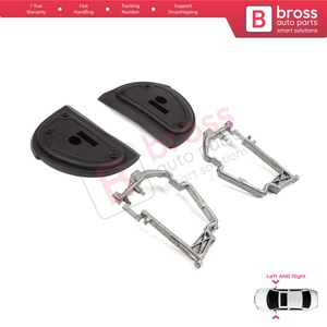 BSP848-1 กระจกมองข้างยาง L + R ซีลกรอบโลหะสำหรับ W210 S210 W140 W202 S202 SL R129 Facelift - Product Image 6