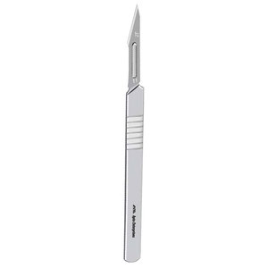 11 #   Lames de scalpel chirurgical réutilisables en acier inoxydable avec manche gravé, couteau artisanal, outil de coupe pour les procédures médicales - Product Image 5