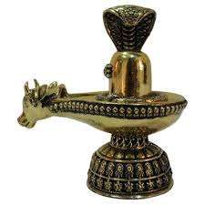 Laiton pur Divine Medium Narmadeshwar Shivling Meilleure vente Logo personnalisé Décor de table fini doré en gros - Product Image 3