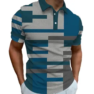 Camiseta de polo de algodón 100% para hombre, camiseta informal de gran tamaño transpirable de nuevo diseño personalizado, Color sólido, venta al por mayor - Product Image 1