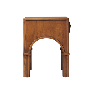 Table de chevet en bois massif avec tiroir, table de chevet classique pour chambre à coucher et hôtel - Product Image 3