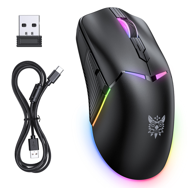 ONIKUMA CW928 Programmable Tri-mode Ergonomic RGB High DPI Gaming Mouse with Customizable Buttons Player Gamer Stock FCC Ce