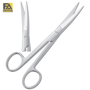 Ciseaux chirurgicaux standard (affûtés/courbés) manuels, certifiés CE - Product Image 1