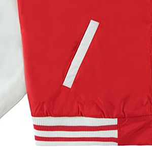Chenille bordado hombres Universidad béisbol personalizado de alta calidad mangas de cuero genuino Letterman Bomber Varsity chaqueta para hombres - Product Image 5
