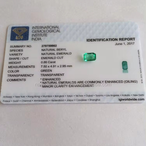 Luigi — vernis émeraude, excellente qualité, certifié émeraude - Product Image 1