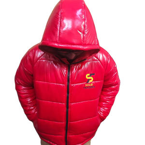 Solid International <b>Top</b> Quality Men Coats Casual Outwear Warm Overcoats Premium Quality Solid Zip up Puffer Jacket - Product Image 6