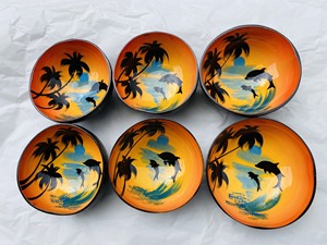 Ensemble de cadeaux artisanaux avec logo personnalisable de haute qualité Bol à coquille naturelle durable Bol à noix de coco de Vitrapro - Product Image 2