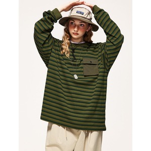 Camiseta a rayas personalizable de alta calidad 100% algodón Unisex de gran tamaño sólido cuello redondo Camiseta de manga corta - Product Image 5