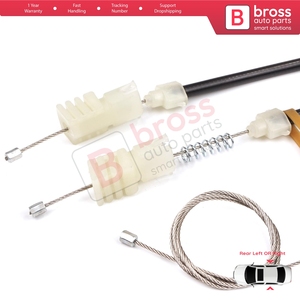 Kit de réparation de lève-vitre électrique BWR5325, porte arrière pour Pathfinder MK3 R51 2004-2015 82721EA500 - Product Image 5
