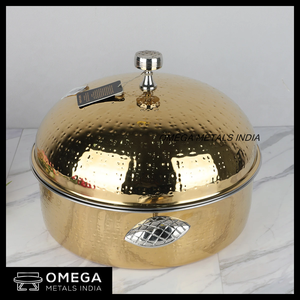 Cazuela de diseño de nácar más vendida, cazuela de Metal de madera de alta calidad y cazuela de acero inoxidable, olla caliente - Product Image 4