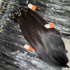 Cuticle Aligned 100% Human Hair Extensions 12A Grade Raw Unprocessed Bundle Vietnamese Raw Bone Straight Hair Black Color - Product Image 2