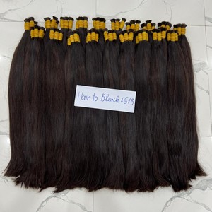 บริสุทธิ์ธรรมชาติหยิกเป็นลอนหยิกบริสุทธิ์คู่บริสุทธิ์ผมเรมี่เวียดนามส่วนต่อขยายของมนุษย์สำหรับฟอกผู้บริจาคดิบ - Product Image 3