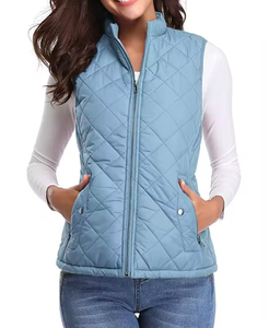 Chaleco Acolchado para Mujer, Primavera-Otoño 2025, Transpirable, Impermeable, Ecológico, para Golf y Equitación, Liso Teñido - Product Image 1