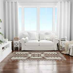 Tapis imprimé à motifs géométriques, design turc moderne, accent décoratif doux pour le sol, tapis à poils doux - Product Image 5