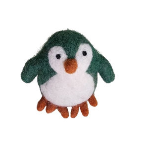 Népal fait à la main durable laine pingouin jouet mignon unisexe personnalisable Logo éducatif feutre Animal pour les enfants jouer - Product Image 4