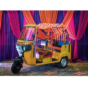 Espléndida novia novio entrada Auto Rickshaw boda Auto Rickshaw Prop para novia entrada gran novia y novio ENTRADA EN Auto Rickshaw - Product Image 2