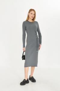 Vestido de punto elegante y cómodo acanalado para mujer - Product Image 3