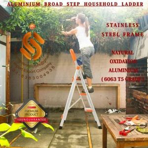 7 <b>Step</b> Aluminum Household <b>Ladder</b> Broad <b>Step</b> <b>Foldable</b> <b>Ladder</b> for Home Use Safe Durable & Lightweight for Best Price - Product Image 5