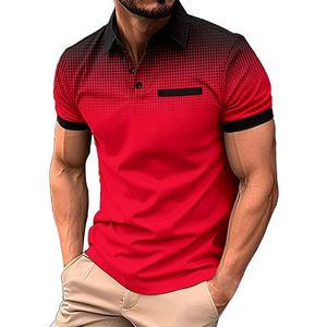 Camisas Personalizadas para Hombre, Unisex, Sólidas, Casuales, con Logotipo Estampado, Bordado, Algodón, Golf, Ropa de Trabajo, Cuello Protector, BD - Product Image 3