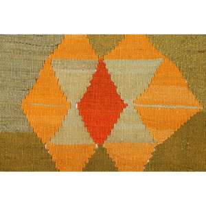 Alfombra Turca de 4.7x8.1 pies, Alfombra de Lana Vintage con Parches Rojos - Product Image 4