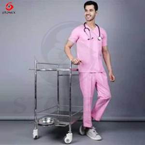 Uniformes de color degradado con logotipo personalizado2024, conjuntos de uniformes informales de verano para enfermeras, uniformes hospitalarios, camisetas con patrones sólidos, venta al por mayor - Product Image 4