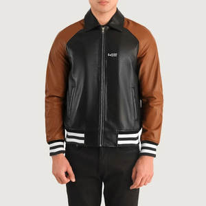 Marque de distributeur personnalisée Vestes en cuir à la mode pour hommes/Service OEM Vestes en cuir à la mode pour hommes pour adultes - Product Image 6