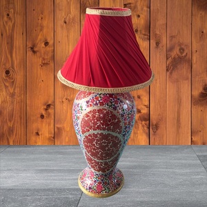 Elegante lámpara de mesa de papel de Cachemira hecha a mano, decoración artística única para el hogar - Product Image 2