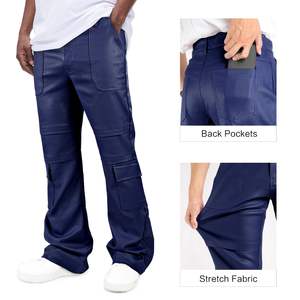 กางเกงผู้ชายทรงตรงเข้ารูป2025กางเกงผ้าฝ้ายขากว้างกางเกงทรงหลวมลายทางโค้งแบบออกแบบได้ตามต้องการ - Product Image 4